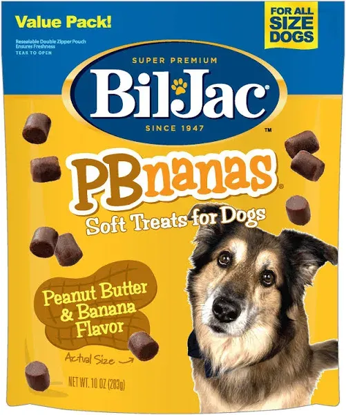 Bil-Jac PBnanas Soft Dog Treats 10 oz