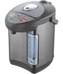 Panda Electric Water Boiler and Warmer, 3.3L, Stainless Steel/Brown, 750W, Single Hand Operation, Overheat Protection, Temperature Control