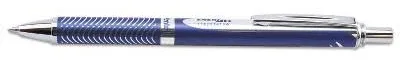 Pentel - EnerGel Alloy RT Gel Pen, Retractable, Medium 0.7 mm, Black Ink, Blue Barrel