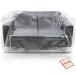 Plastic Furniture Covers For Moving - Heavy-Duty Loveseat Cover For Love Seat,