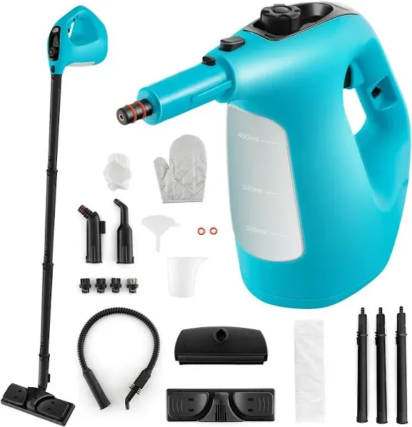 Costway 1400W Multipurpose Pressurized Steam Cleaner with 17 Pieces