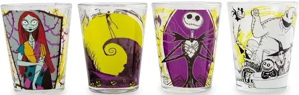 Disney Nightmare Before Christmas Halloween Town Mini Shot Glasses (Set of 4)