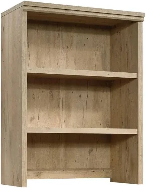 Sauder Aspen Post 2-Shelf Library Hutch in Prime Oak, Prime Oak Finish