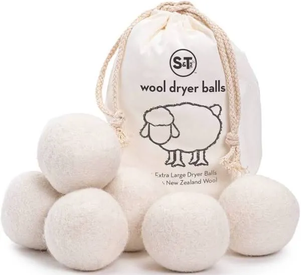 S&T INC. XL New Zealand Wool Dryer Balls