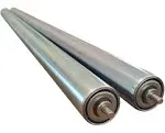 2 Pack of Conveyor Rollers, 36&#034; between Frame, 1.5&#034; Diameter Galvanized Steel