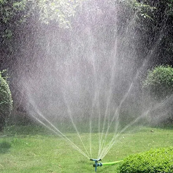 Garden Sprinkler, 360 Degree Rotating Lawn Sprinkler Large Area Coverage - Adjustable, Weighted Gardening Watering System