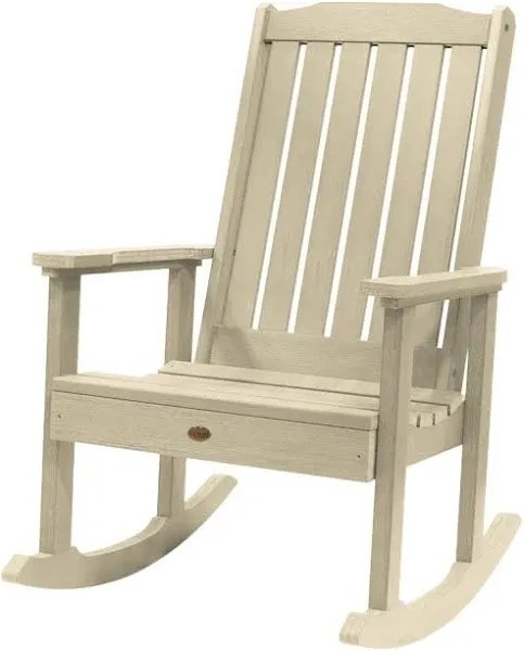 Lehigh Whitewash Recycled Plastic Outdoor Rocking Chair