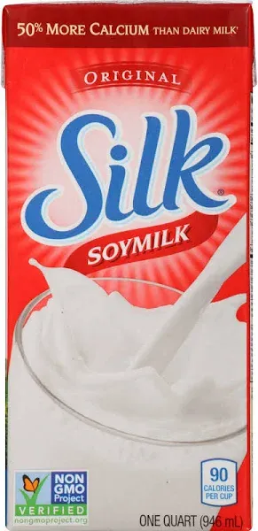 Silk Original Soy Milk 1 Quart Pack of 6