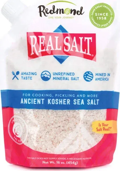 Redmond Real Salt Ancient Kosher 16 oz