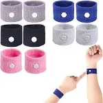 LYJEE 5 Pairs Motion Sickness Bands, Nausea Wristbands for Car Sickness, Reli...