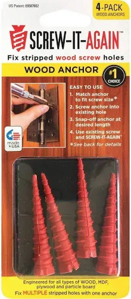 Wood Anchors, 4-Pk. SIA-4PK