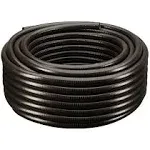 TEKTUBE 2 in. x 25 ft. PVC Schedule 40 Black Ultra Flexible Pipe