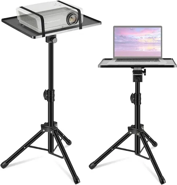 InnoGear Projector Stand Tripod, 21" to 38" Height Adjustable Portable Laptop Tripod Stand Music Stand Projector Tripod for Outdoor Office Home Stage Studio Podium Computer DJ Racks