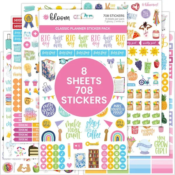 Bloom Daily Planner Classic Planner Sticker Sheets