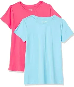 Amazon Essentials Women&#039;s 2-Pack Tech Stretch Short-Sleeve Crewneck T-Shirt M 