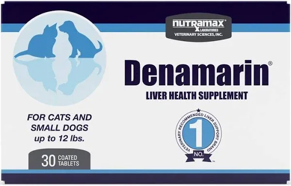 Denamarin Liver Health 30 Tablets for Small Dogs and Cats Supplement