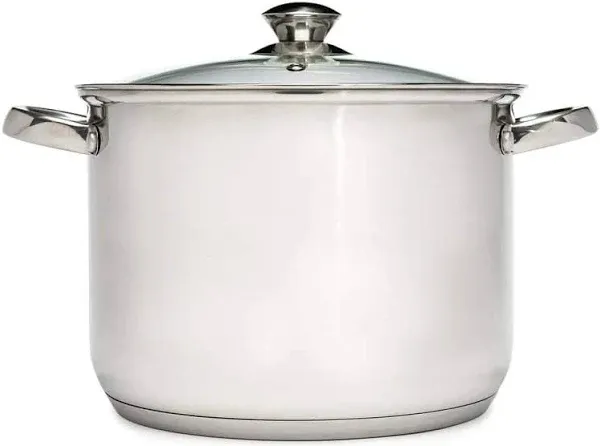 Ecolution Pure Intentions Stainless Steel Stock Pot with Lid, 8 Quart, Polished