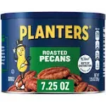 PLANTERS Roasted Pecan Nuts, Party Snacks, Plant-Based Protein, Nuts for Baking,