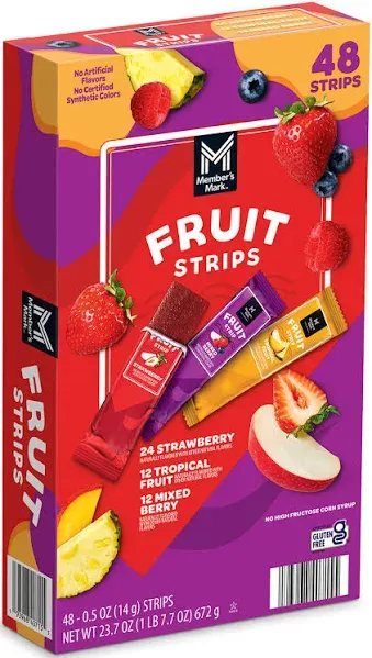 Member's Mark Fruit Strips (48 Count)