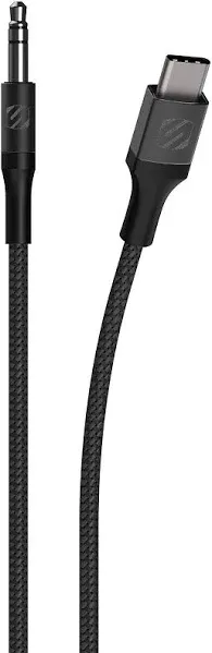 "Scosche strikeLINE BRAIDED USB Type-C Cable (4', Space Gray)"