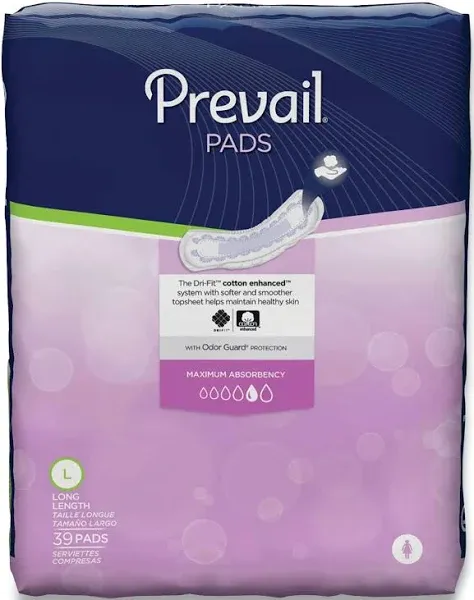 Prevail® Daily Pads Moderate Bladder Control Pad