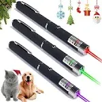 3Pack Laser Pointer Pen Green Purple Red Light Visible Beam Lazer For office Pet