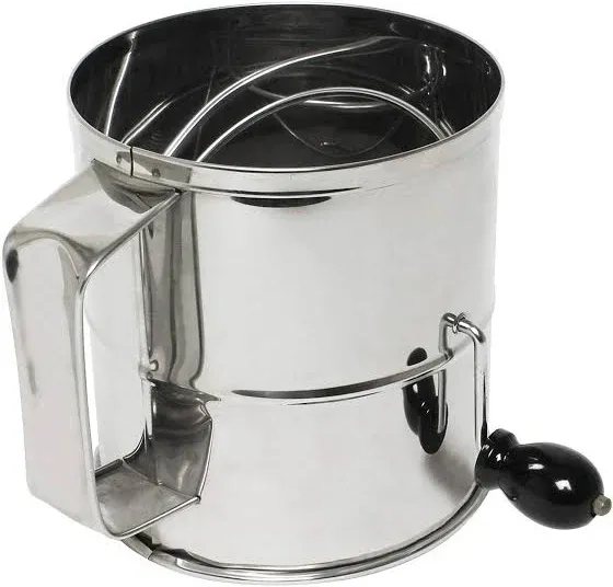 Thunder Group SLFS008, Stainless Steel Mirror Finish 8 Cup Flour Sifter