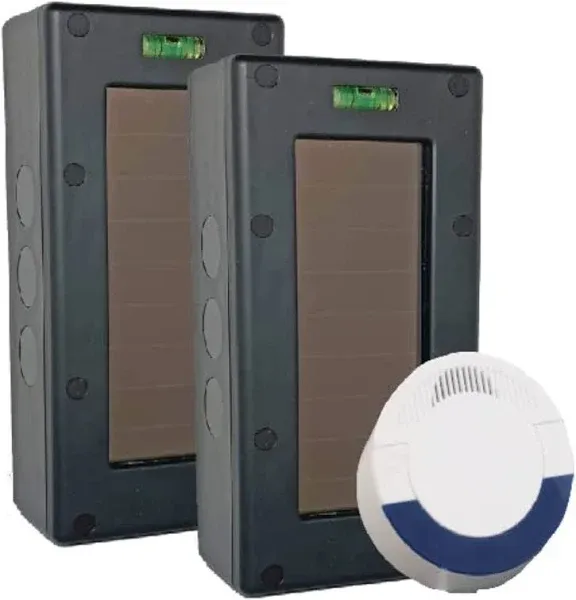 Dakota Alert SBA-4000 Solar Break Beam Driveway Alarm Kit - Long Range, Outdoor, Weatherproof, Up to 1 Mile Wireless Range - Includes SBA-4000 Transmitter and DCR-4000 Receiver