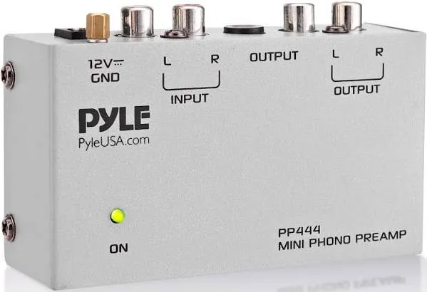 NEW Sealed Pyle PP444 Mini Phono Turntable Preamp - Ultra Compact Audio w/Power