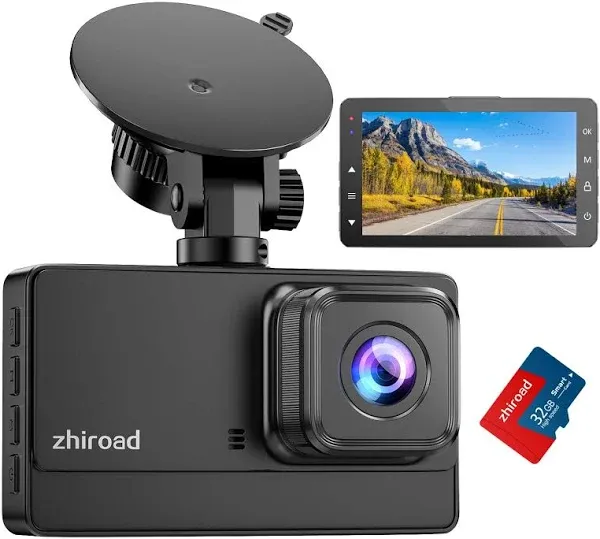 Dash Cam 1080P FHD Front Dash Camera for Cars Dashcam with 176°Wide Angle Nig...