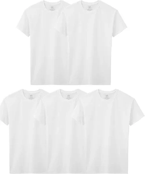 Fruit of the Loom Boys' White Crew Undershirts