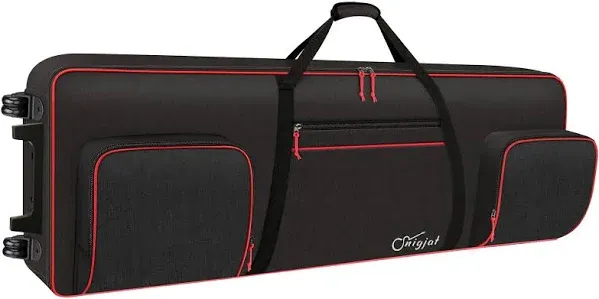 SNIGJAT 88 Key Keyboard Case with Wheels (Interior: 57.2&#034;x18.2&#034;x6.<wbr/>8&#034;),... 