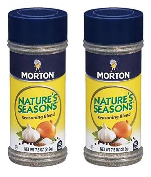 Morton Nature's Seasons Seasoning Blend, 7.5 Ounce Canister (Pack of 12)