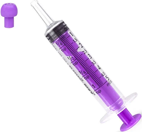 Plastic Syringe with Cap Individually Packge Sealed,Liquid Measuring Syringe ...