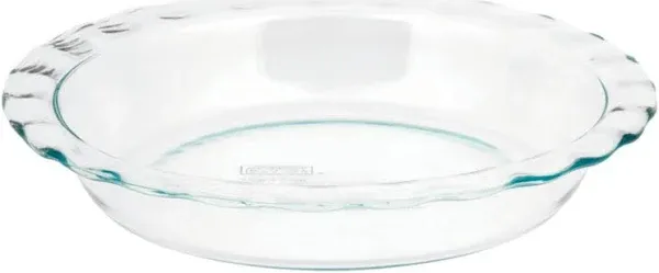 Pyrex Glass Bakeware Pie Plate 9.5” X 1.6” Bake &amp; Share Bake It, Gift It New