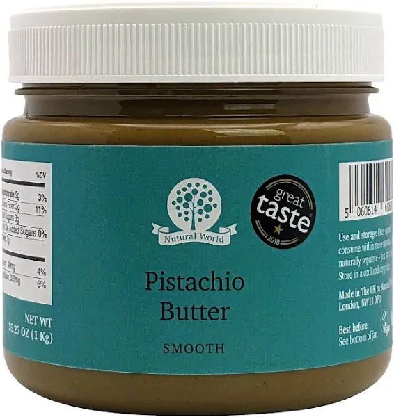 Nutural World Smooth Pistachio butter 35 Oz