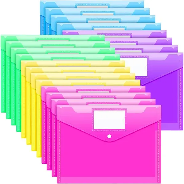 Sooez 20 Pack Plastic Envelopes