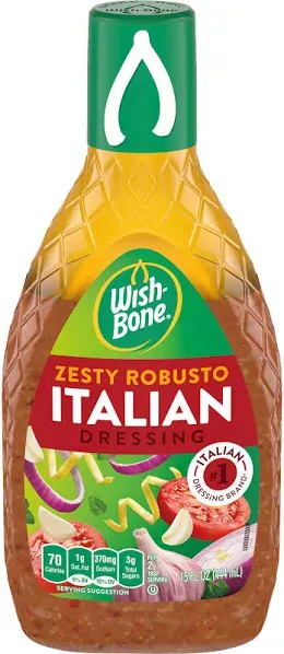 Wish-Bone Zesty Robusto Italian Salad Dressing, 15 FL OZ