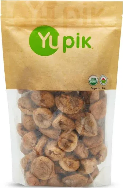 Yupik Organic Natural Figs, 2.2 lb, Gluten-Free, Non-GMO, Vegan, Whole Dried Fruits, Naturally Sweet, No Sulphites, No Added Sugar, Good Source of Fiber, Healthy Snacks, Ideal for Baking