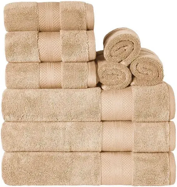 Superior Premium Turkish Cotton Assorted 9-Piece Towel Set