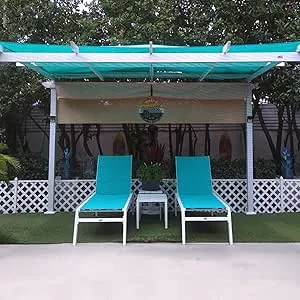 PURPLE LEAF Outdoor Chaise Lounge Set Adjustable Sunbathing Recliner with Side Table for Poolside Beach Outside Patio Aluminum Chaise Lounger Turquoise Blue