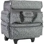 Everything Mary 18" Gray & White Teacher Rolling Tote - Craft Storage - Storage & Organization