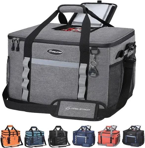 Maelstrom Soft Cooler Bag,Collapsible Soft Sided Cooler,24/30/60/75 Cans Beach Cooler,Ice Chest,Large Leakproof Camping Cooler,Portable Travel