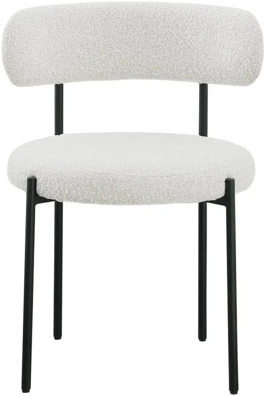 Meridian Beacon Cream Boucle Fabric Dining Chair