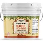 Unpretentious Everything Bagel Seasoning, 1 Gallon Bucket, Add Texture & Flavor to Any Recipe, Mix of Sesame Seeds, Garlic, Onion & Salt