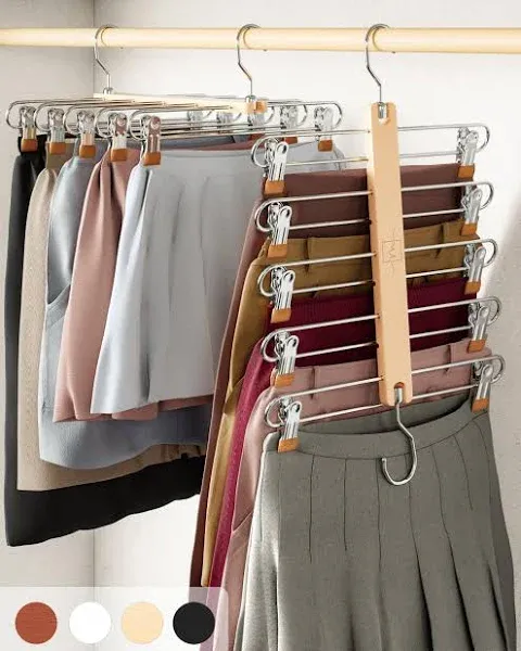 MORALVE Women's Space Saving Skirt Hangers