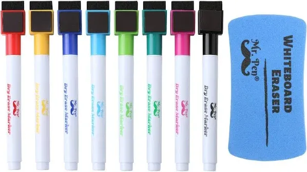 Mr. Pen Magnetic Dry Erase Markers 8 Pack