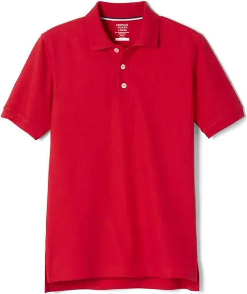 French Toast Boys Short Sleeve Pique Polo Uniform Shirt (Standard & Husky)