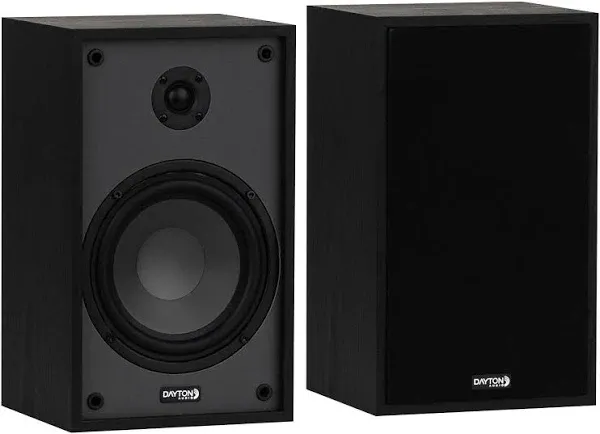 Dayton Audio Classic B65 Bookshelf Speaker Pair (Black)