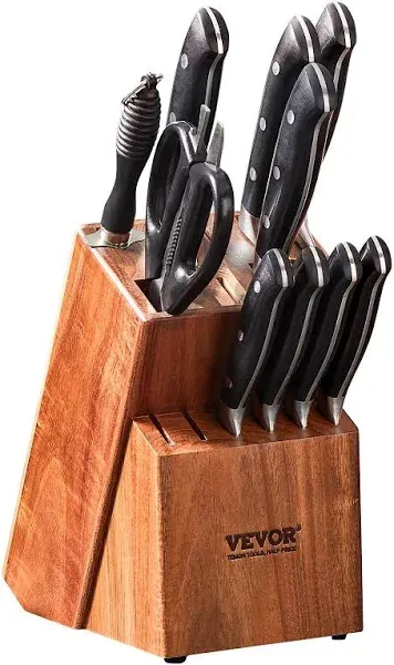 VEVOR 15 Slots Universal Knife Storage Block